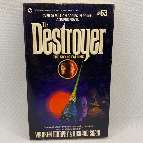 The Destroyer #63 The Sky is Falling Warren Murphy & Richard Sapir 1986 Signet - Picture 1 of 10